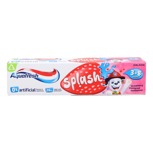 Aquafresh Kids Toothpaste 50ml Splash Strawberry & Mint 3-8 Years