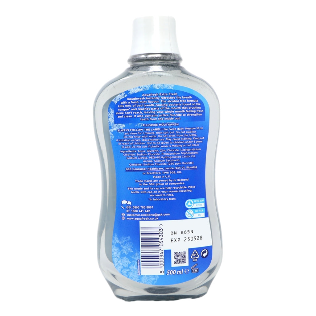 Aquafresh Mouthwash 500ml Freshmint