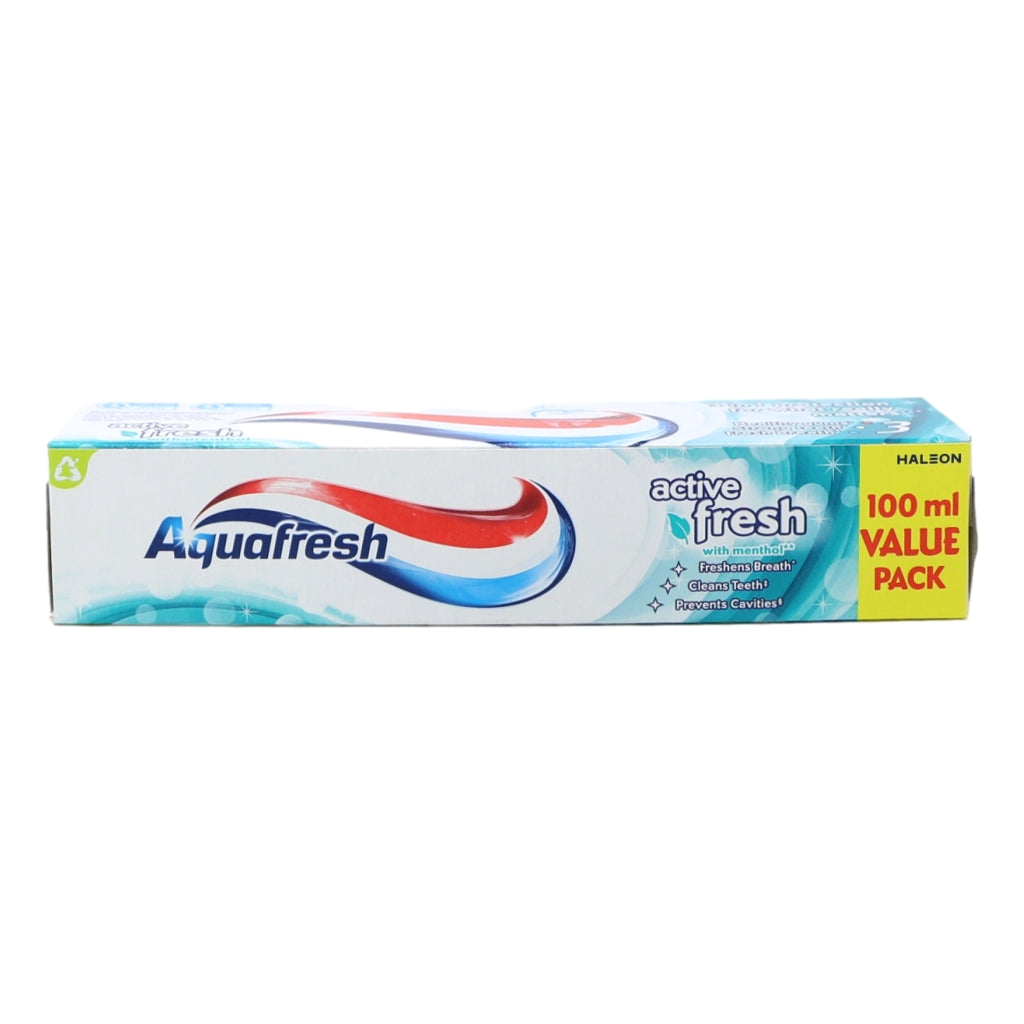 Aquafresh Toothpaste 100ml Active Fresh
