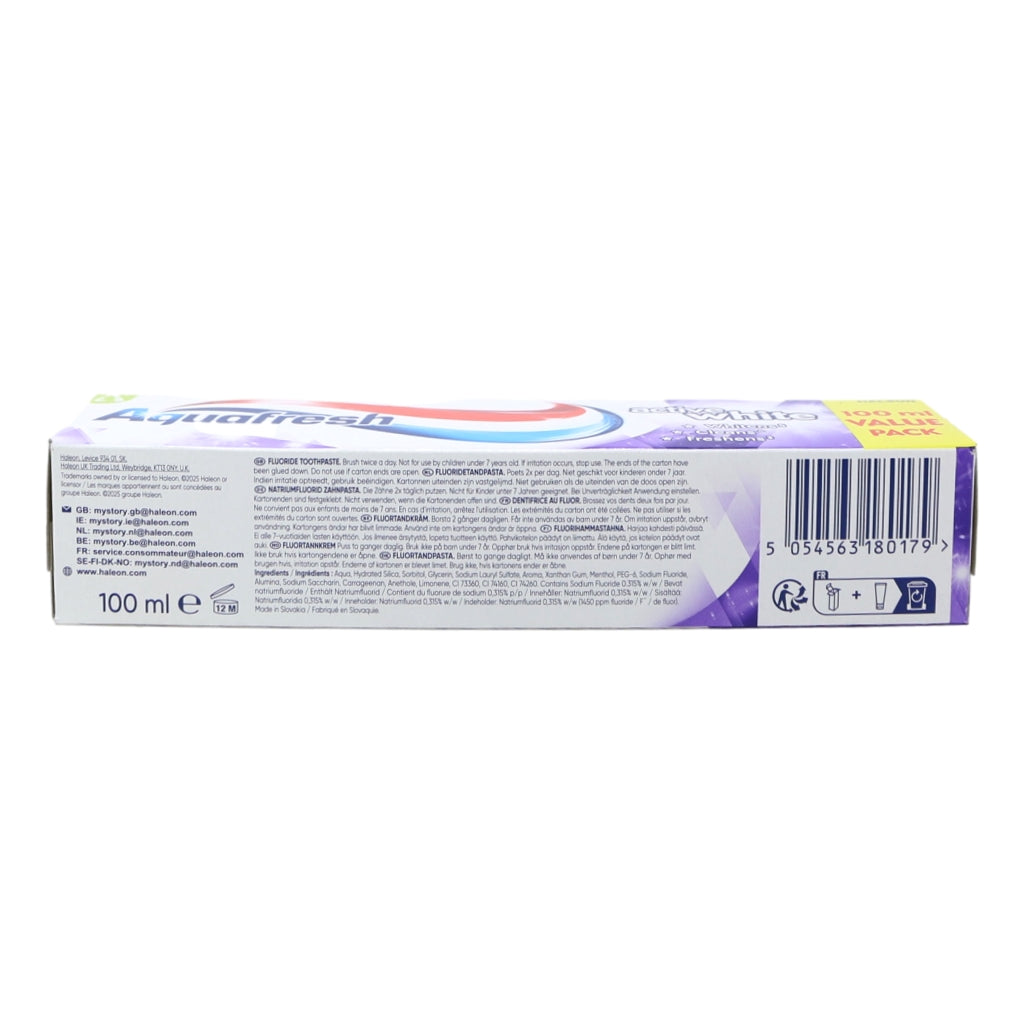 Aquafresh Toothpaste 100ml Active White