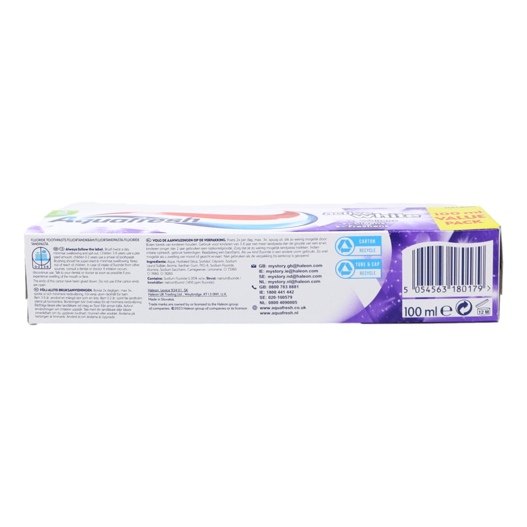 Aquafresh Toothpaste 100ml Active White