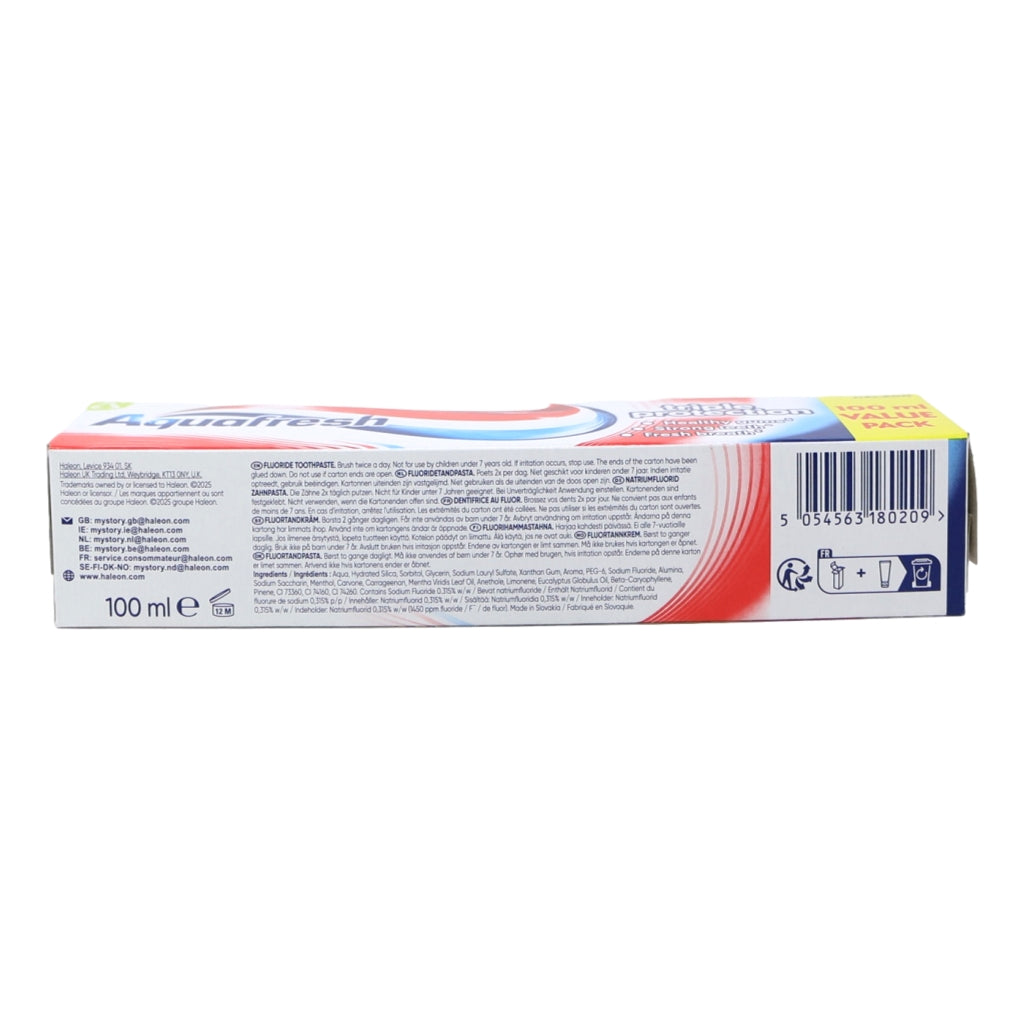 Aquafresh Toothpaste 100ml Triple Protection
