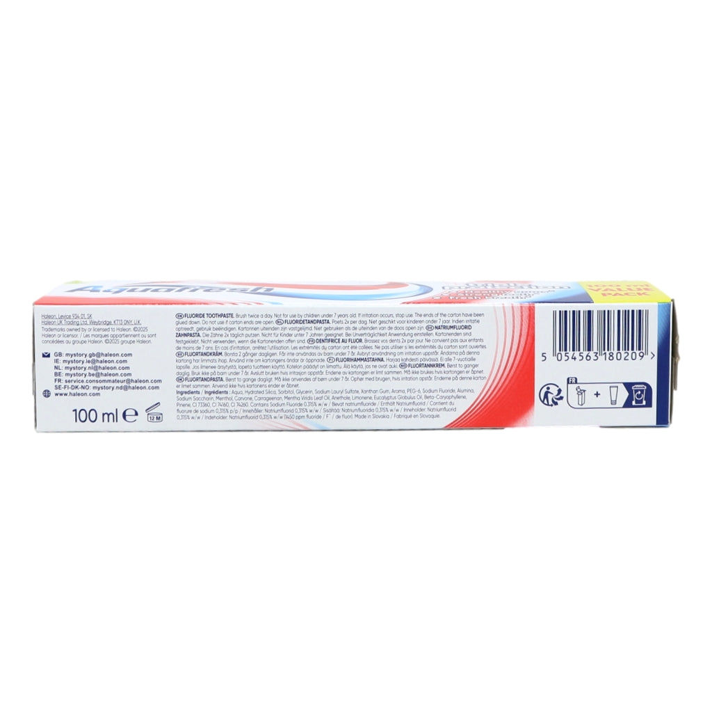 Aquafresh Toothpaste 100ml Triple Protection