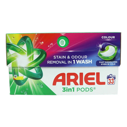 Ariel Colour All-In-1 Pods Washing Liquid Capsules 33 Washes