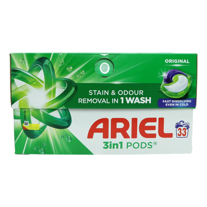 Ariel Original All In 1 Pods Washing Liquid Capsules 33 Washes