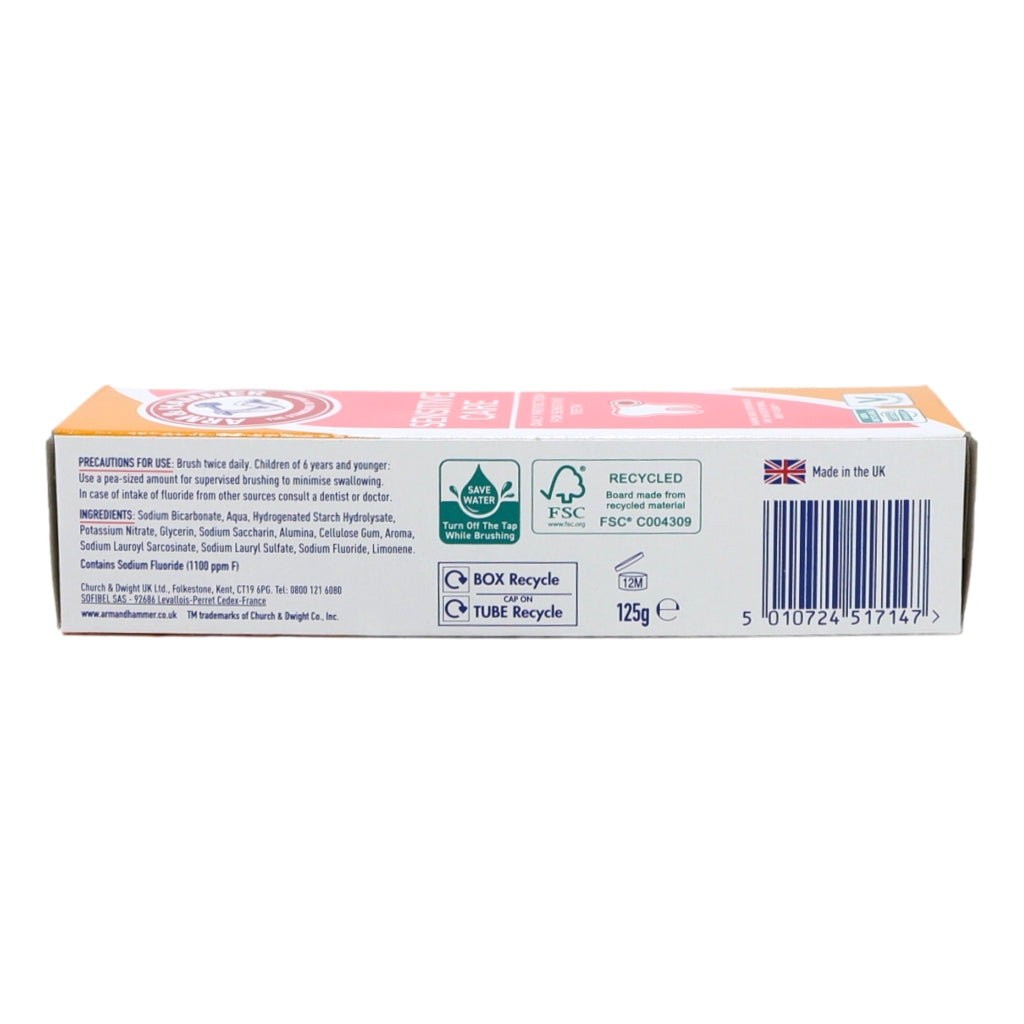 Arm & Hammer Toothpaste 125ml Sensitive