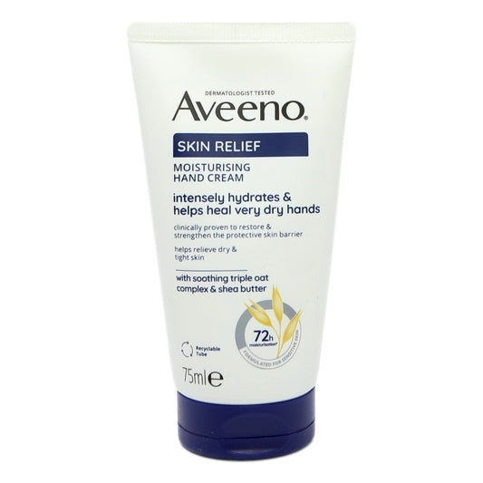 Buy Aveeno Skin Relief Hand Cream 75ml online at Intamarque Wholesale – Trusted FMCG distributor