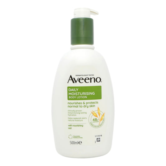 Aveeno Body Lotion 500ml Daily Moisturising Pump
