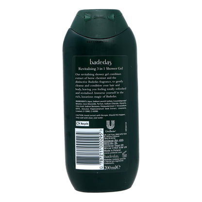 Badedas Shower Gel 200ml Revitalising 3in1