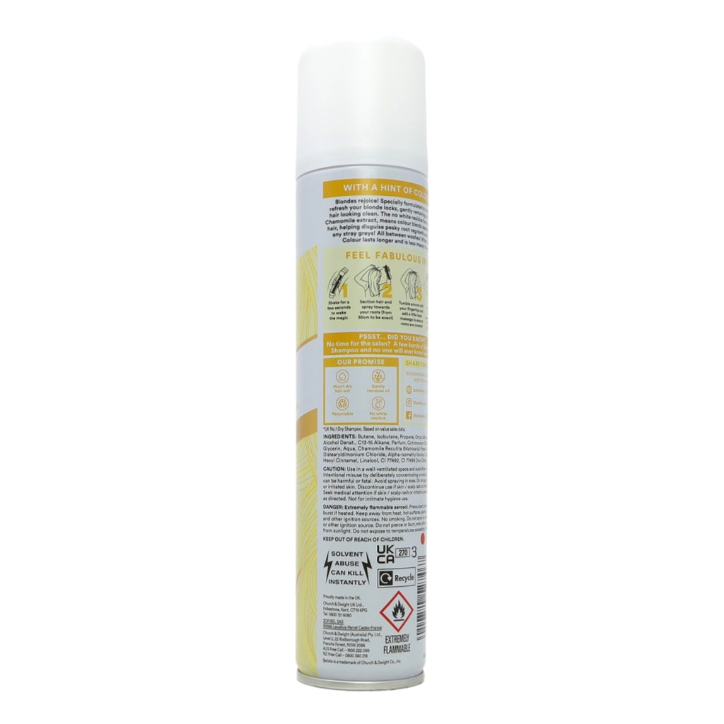 Batiste Dry Shampoo 200ml Light & Blonde Hair