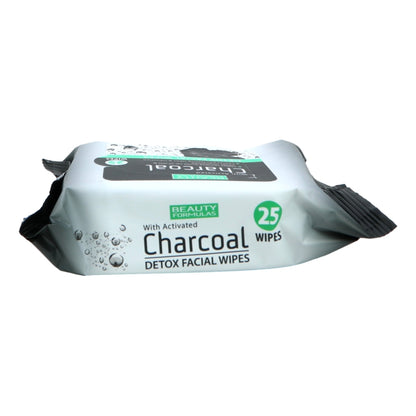 Beauty Formulas Charcoal Facial Wipes 25'S