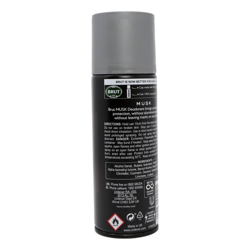 Brut Deodorant Spray 200ml Musk