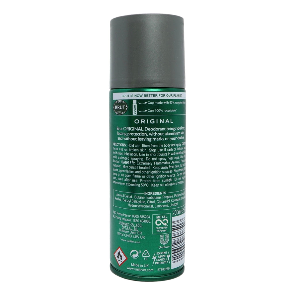 Brut Deodorant Spray 200ml Original