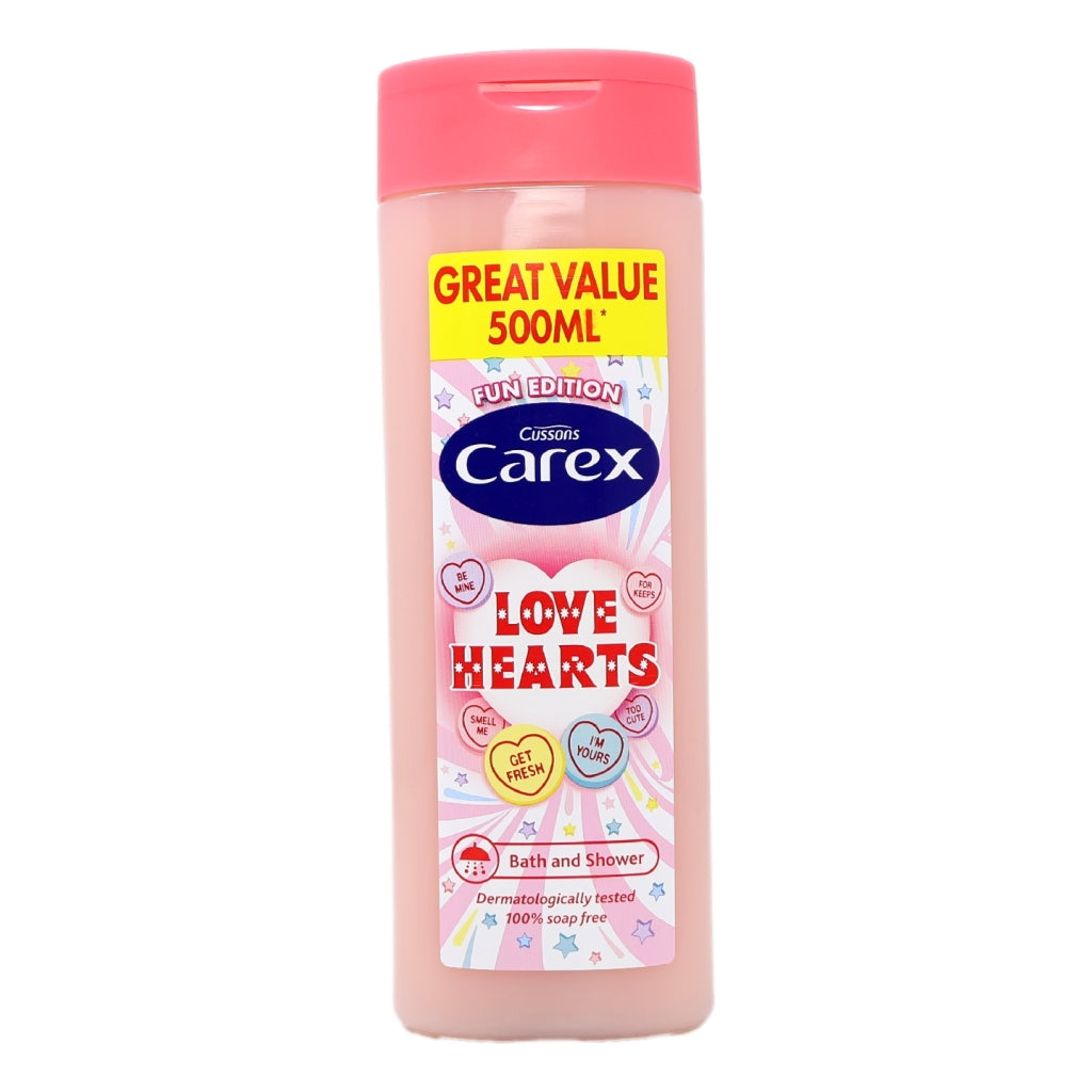 Carex Body Wash 500ml Lovehearts