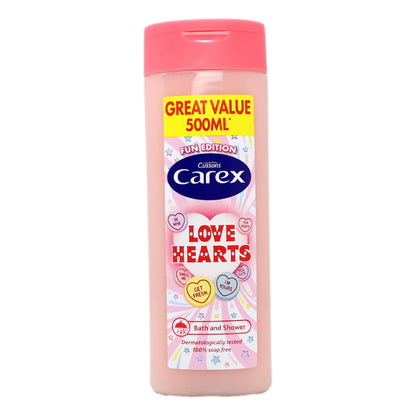 Carex Body Wash 500ml Lovehearts