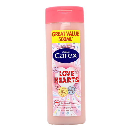 Carex Body Wash 500ml Lovehearts