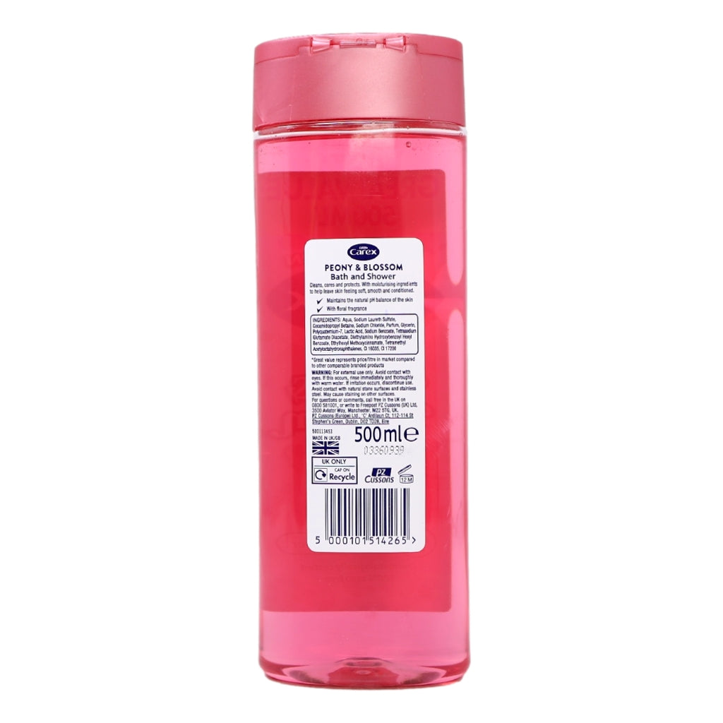 Carex Bath 500ml Peony & Blossom