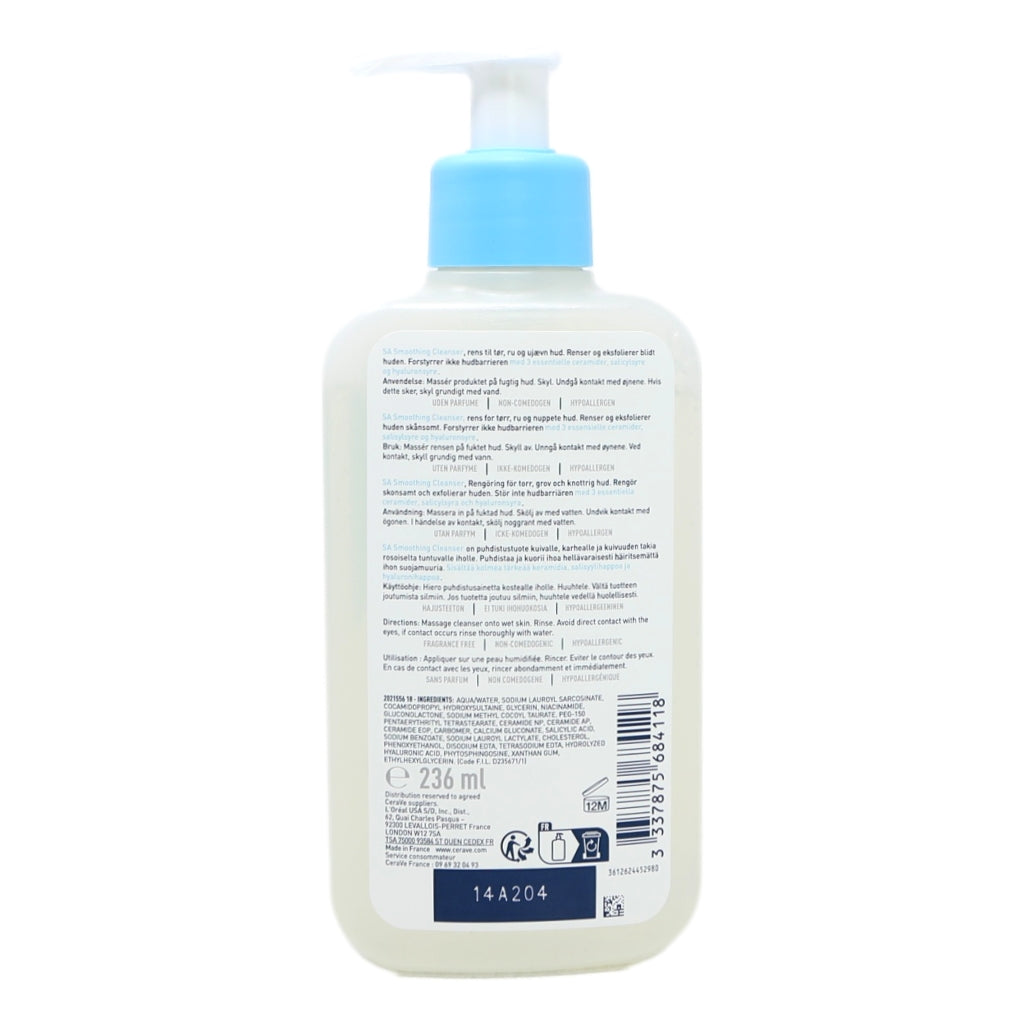 Cerave 236ml Sa Skin Smoothing Cleanser