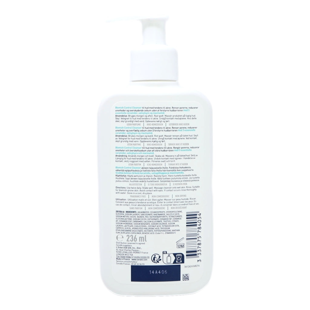 Cerave Blemish Control Cleanser 236Ml