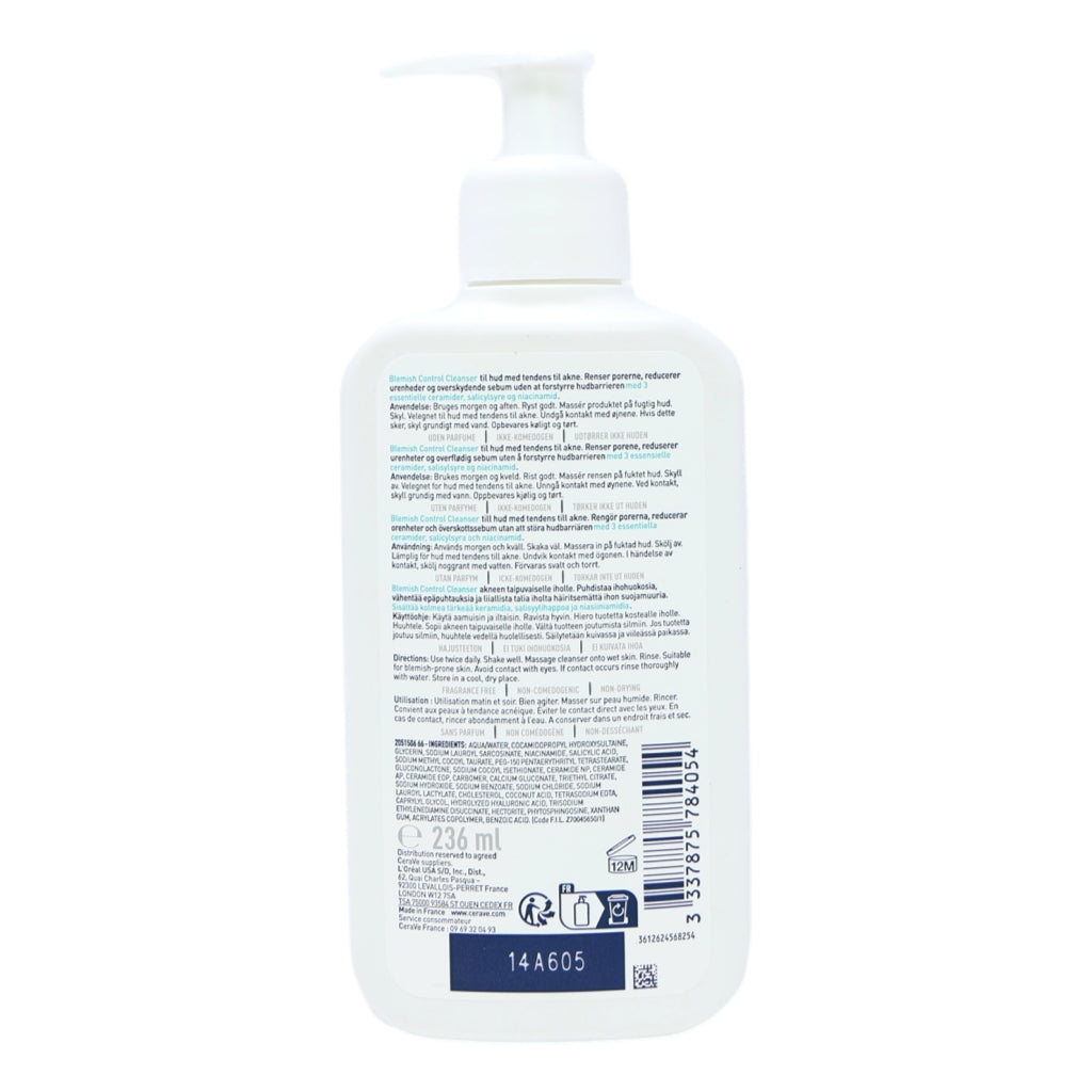 Cerave Blemish Control Cleanser 236Ml
