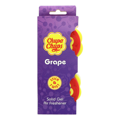 Chupa Chups Stick & Twist Solid Gel Air Freshener 2x40g Grape, Mango, Cherry, Strawberry & Cream