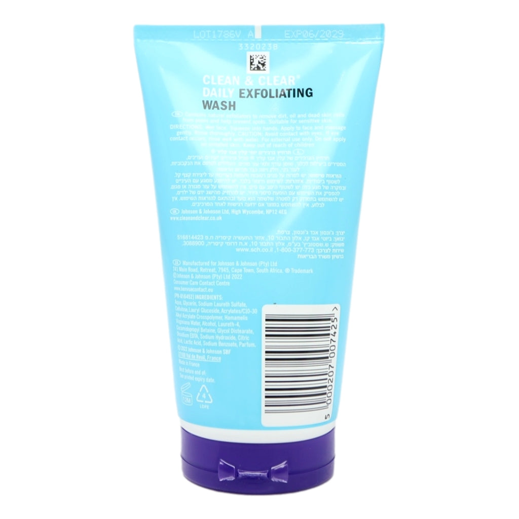 Clean & Clear 150ml Wash Exfoliating Daily