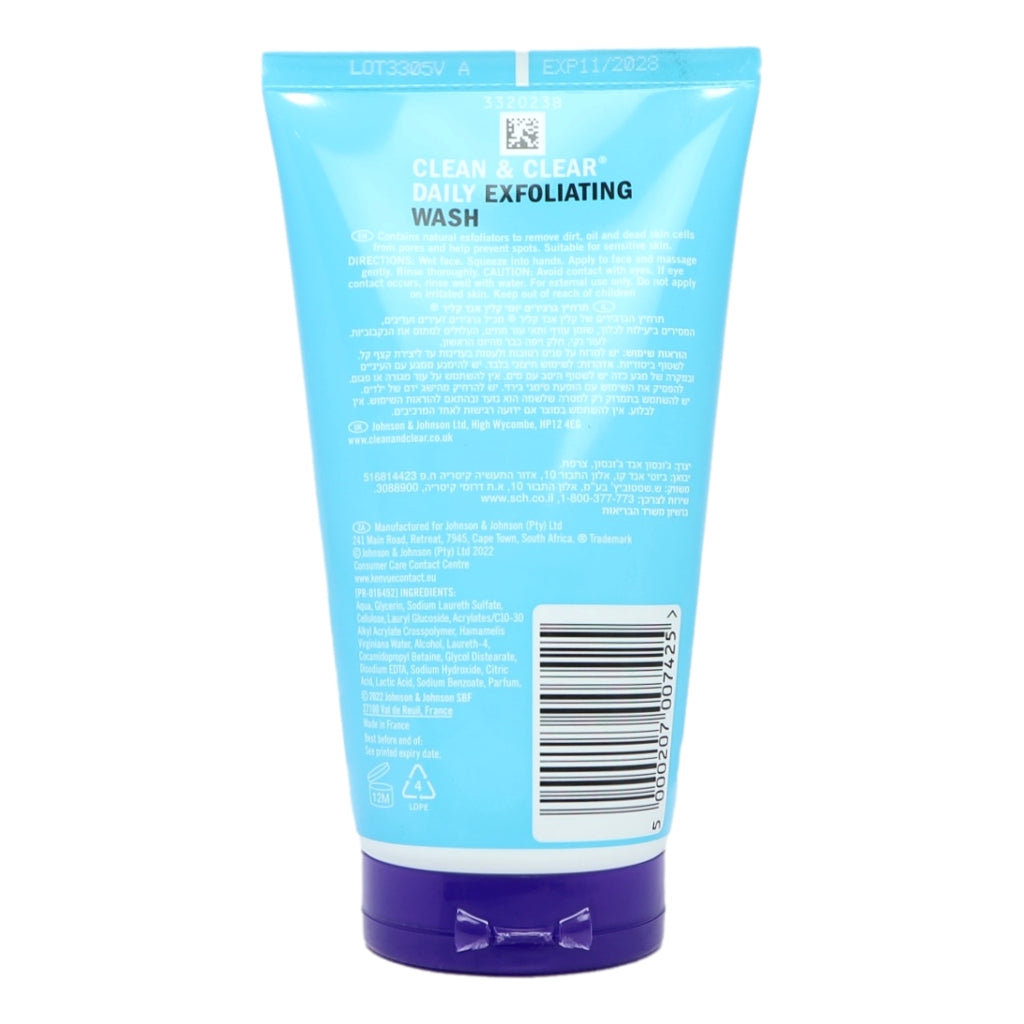 Clean & Clear 150ml Wash Exfoliating Daily