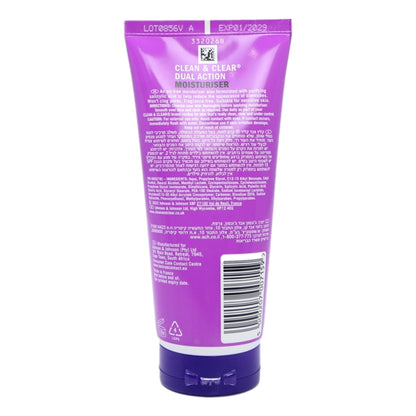 Clean & Clear 100ml Dual Act Moisturising Cream