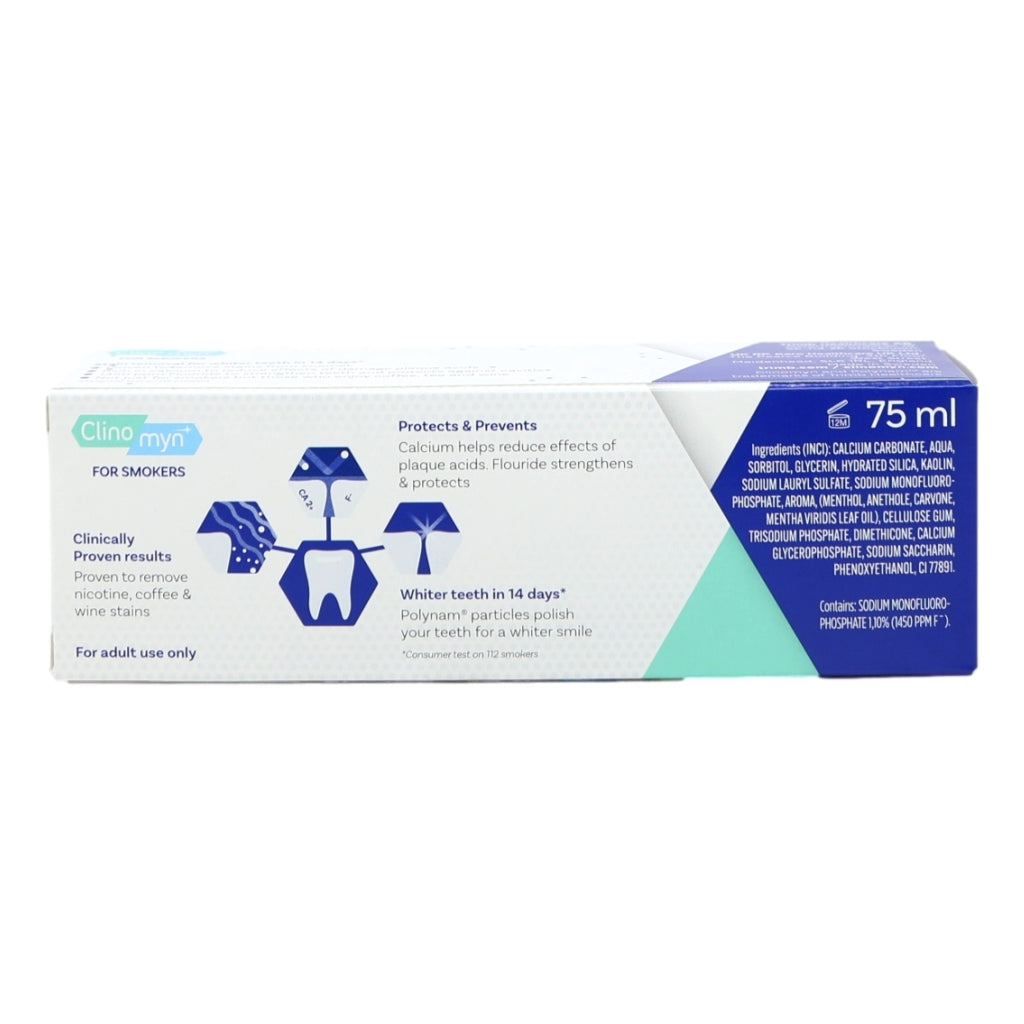 Clinomyn Smokers Toothpaste 75ml Fresh Mint