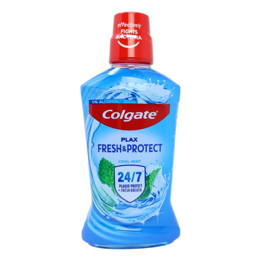 Colgate Mouth Rinse Plax 500ml Cool Mint Blue