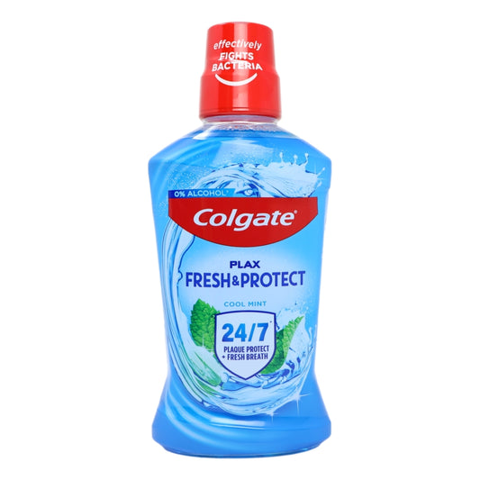 Colgate Mouth Rinse Plax 500ml Cool Mint Blue