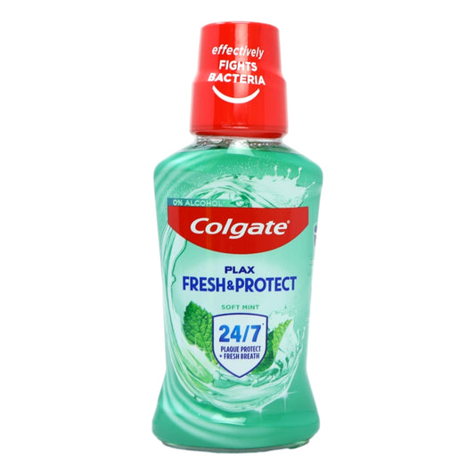 Colgate Mouth Rinse Plax 250ml Soft Green