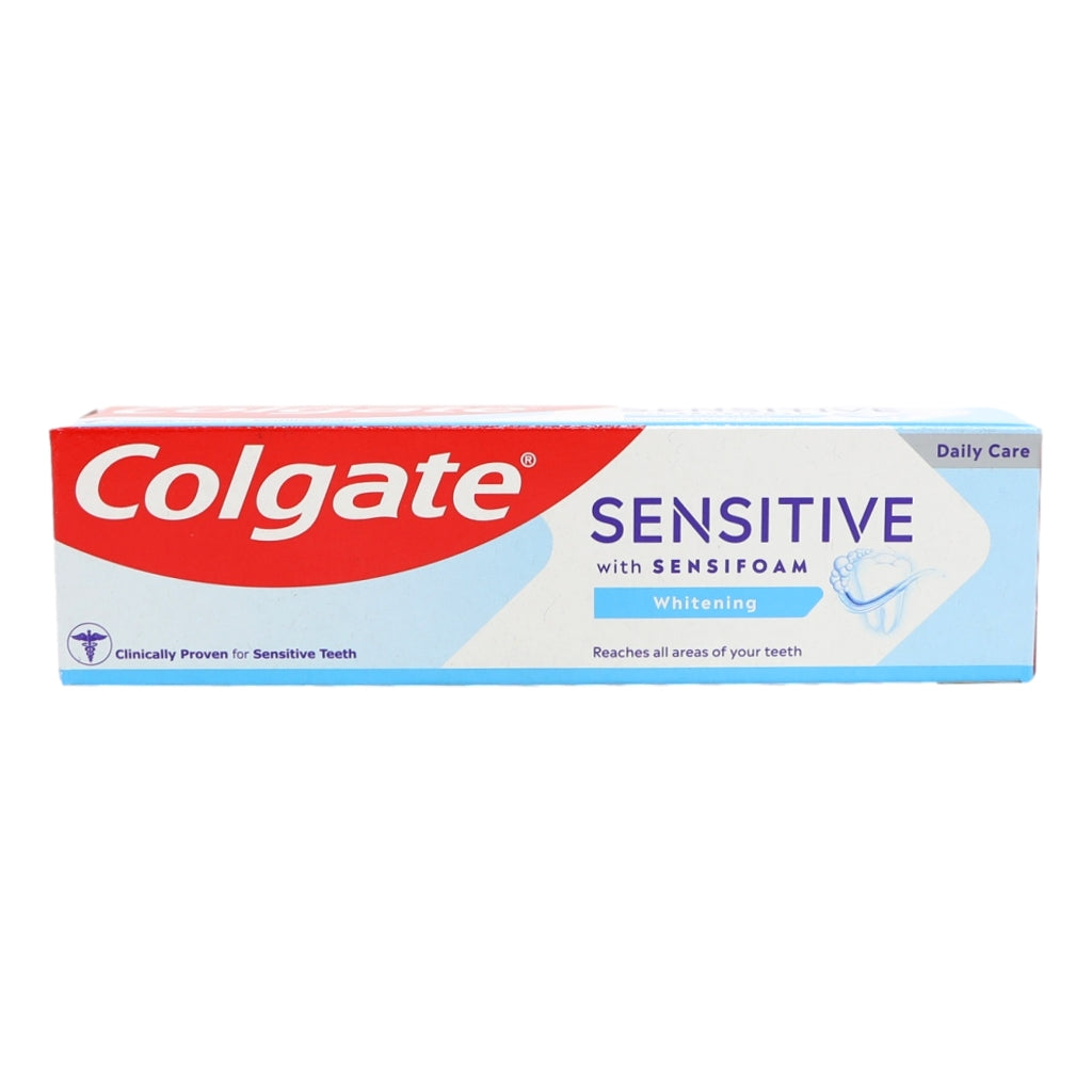 Buy Colgate Toothpaste 75ml Sensitive Foam White online at Intamarque Wholesale – Trusted FMCG distributor