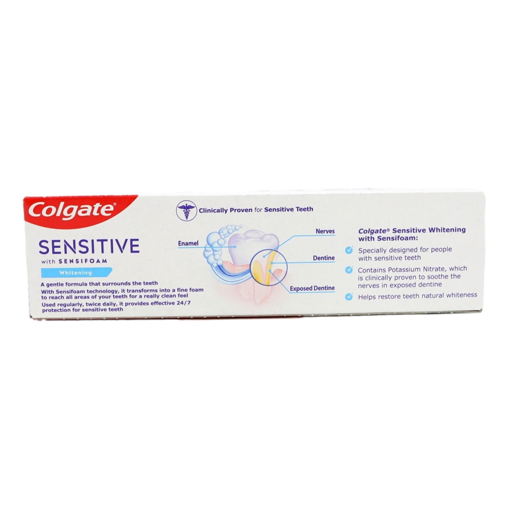Colgate Toothpaste 75ml Sensitive Foam White