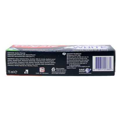 Colgate Toothpaste 75ml Advanced Whitening Charcoal