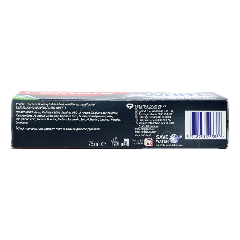 Colgate Toothpaste 75ml Advanced Whitening Charcoal
