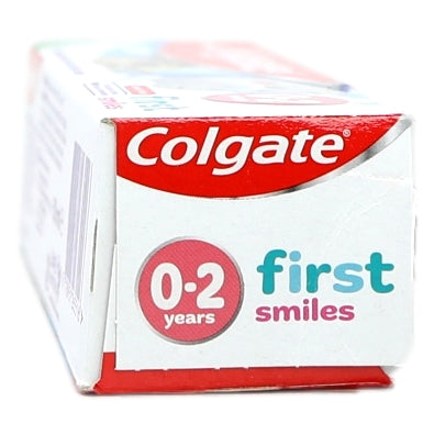 Colgate toothpaste for infants 0-2 years on a white background