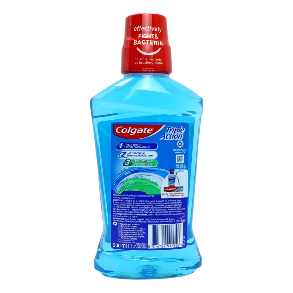 Colgate Mouth Rinse 500ml Triple Action