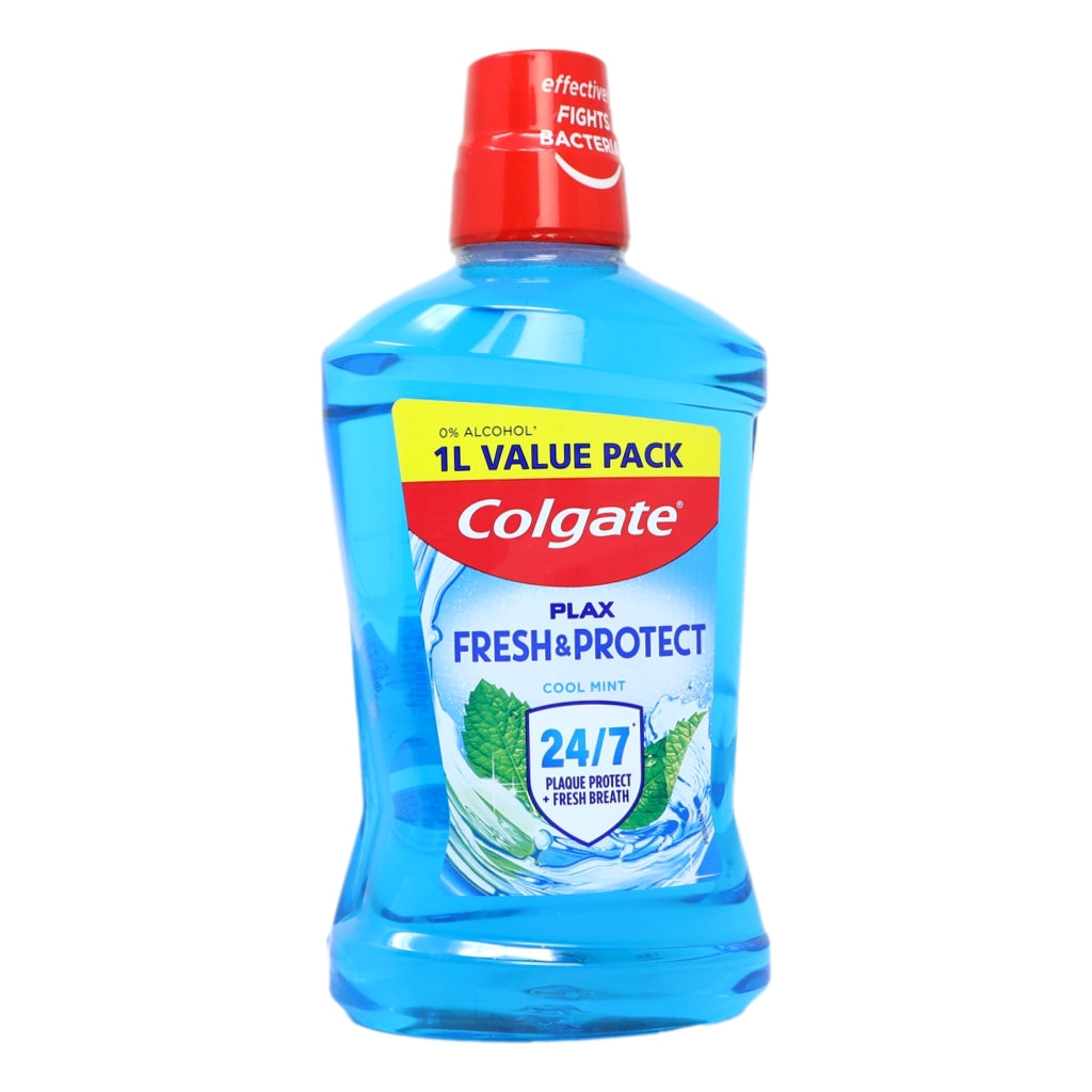 Colgate Mouth Rinse Plax 1L Blue