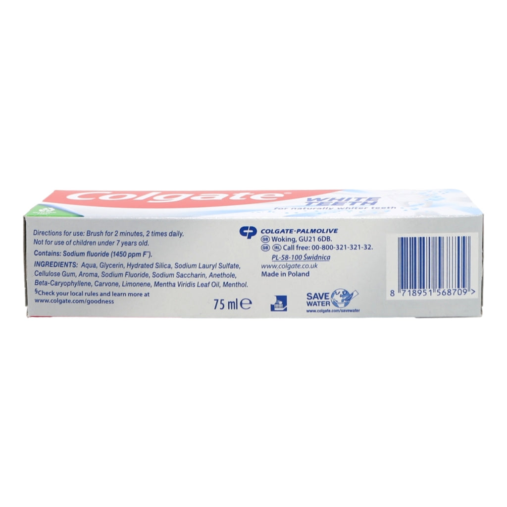 Colgate Toothpaste 75ml White Teeth SRP