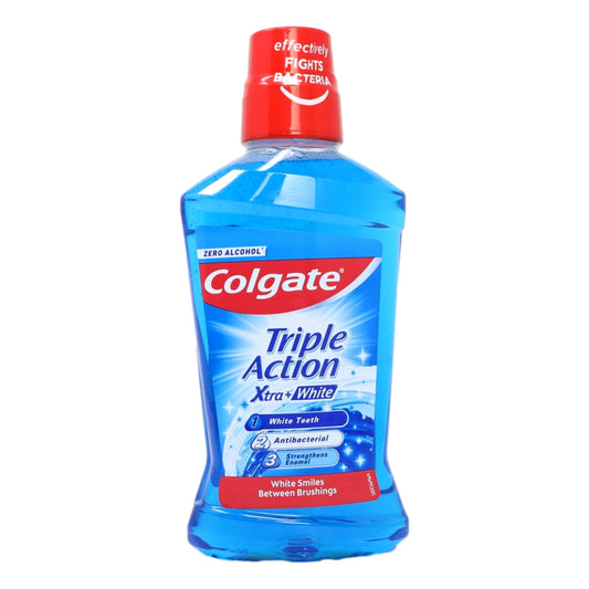 Colgate Mouth Rinse 500ml Triple Action Xtra White