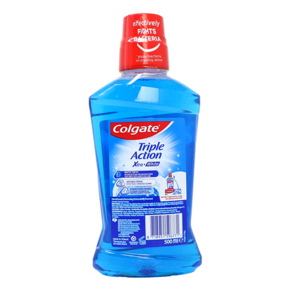 Colgate Mouth Rinse 500ml Triple Action Xtra White