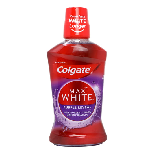 Colgate Mouth Rinse 500ml Max White Purple