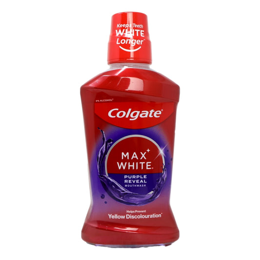 Colgate Mouth Rinse 500ml Max White Purple