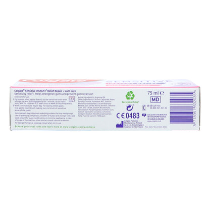 Colgate  Toothpaste Sensitive Instant Relief 75ml Repair & Gum