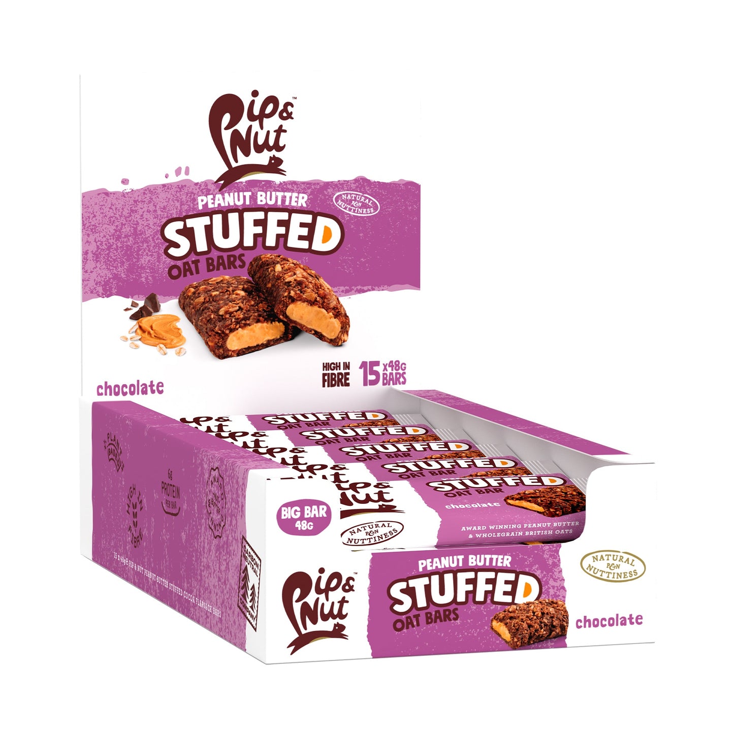 Pip and Nut PB Stuffed Oat Bar Original 48g