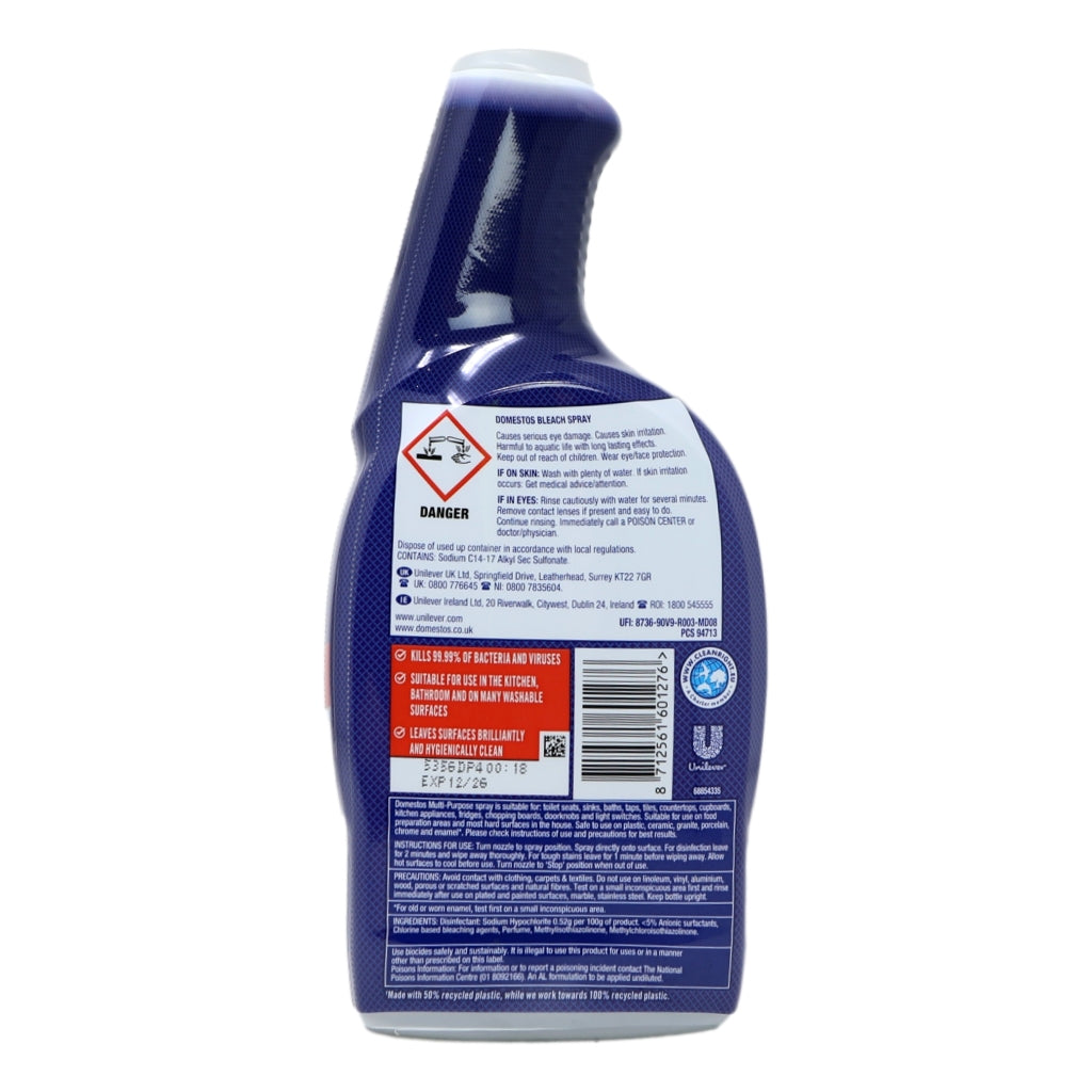 Domestos Cleaning Spray 700ml Bleach