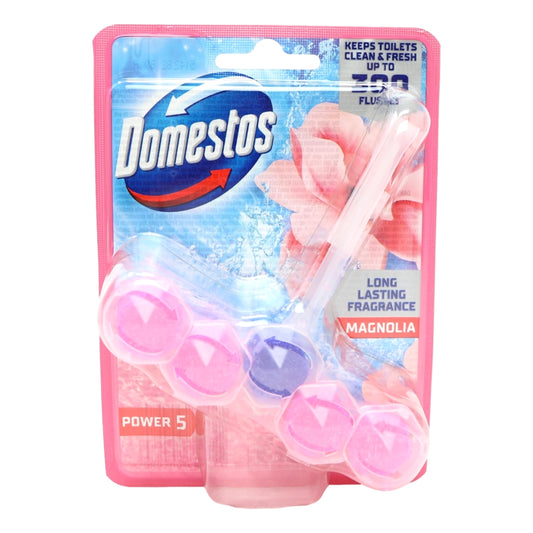 Buy Domestos Power 5 Toilet Rim Block 55g Pink online at Intamarque Wholesale – Trusted FMCG distributor