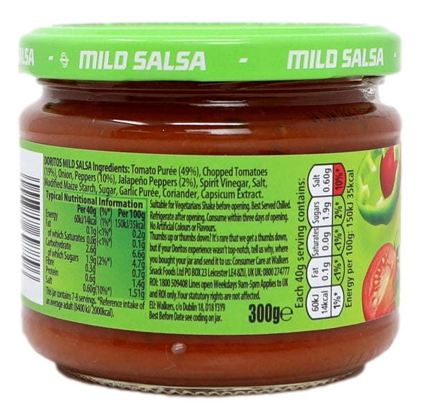 Doritos Dip 300g Mild Salsa