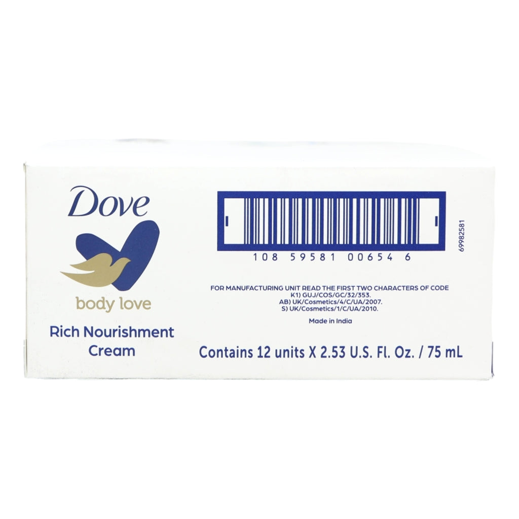 Dove Cream 75ml Rich Nourishing (4x12s)